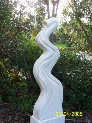 The source
Soft flowing form, reminiscent of water flowing/
Statue 1.2 metres tall (plus base)
